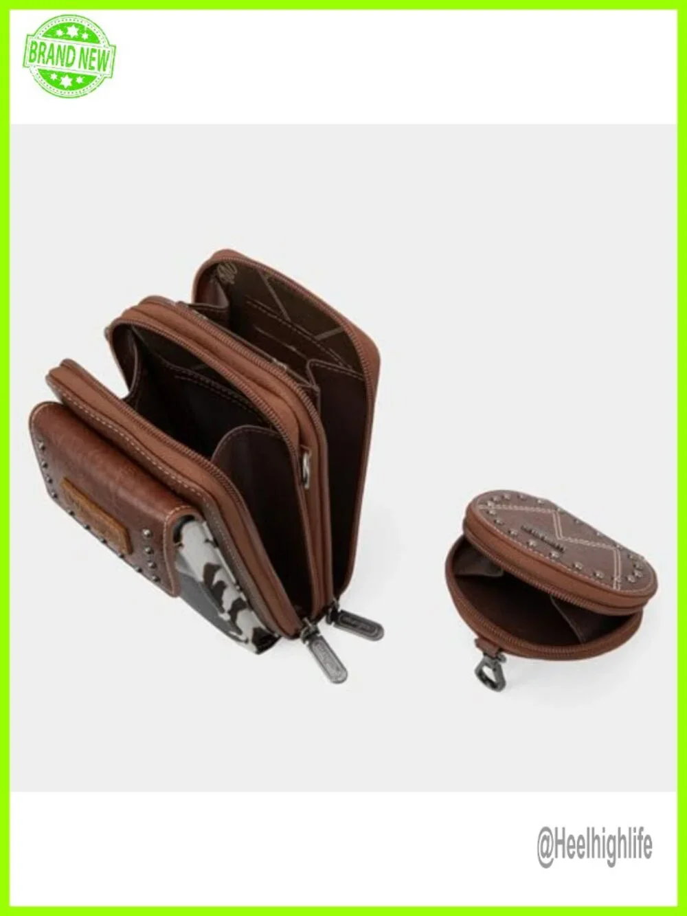 Faux Leather Doctor Bag Set with Crossbody & Coin Purse